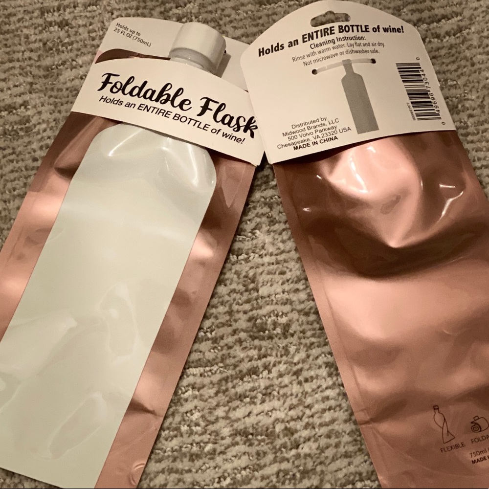 🍇 Two-Pack Portable Wine Flask 🍇